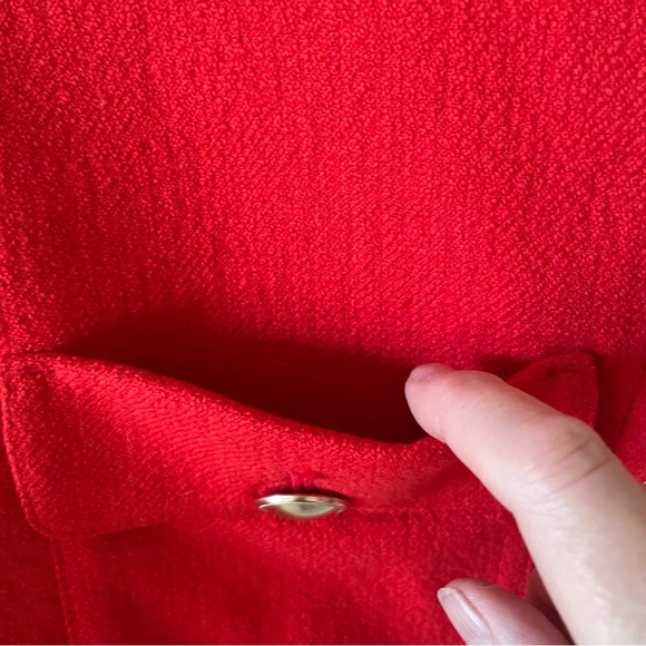 Anthropologie Maeve Shrunken Cropped Tweed Jacket Size 8 - Picture 5 of 10